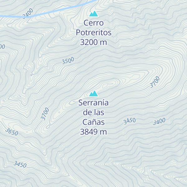 Map of Serranía de las Cañas