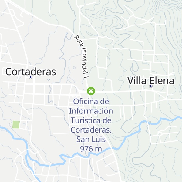 Map of Oficina de Información Turística de Cortaderas, San Luis