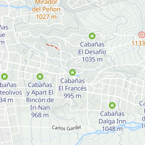 Map of Cabañas El Francés
