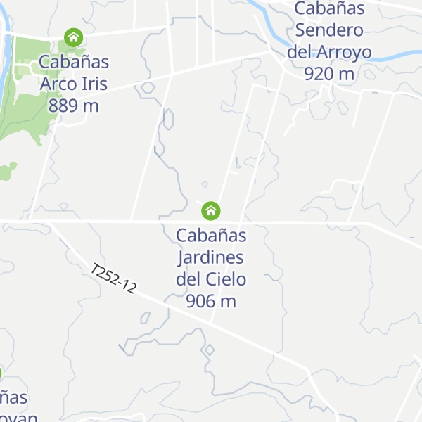 Map of Cabañas Jardines del Cielo