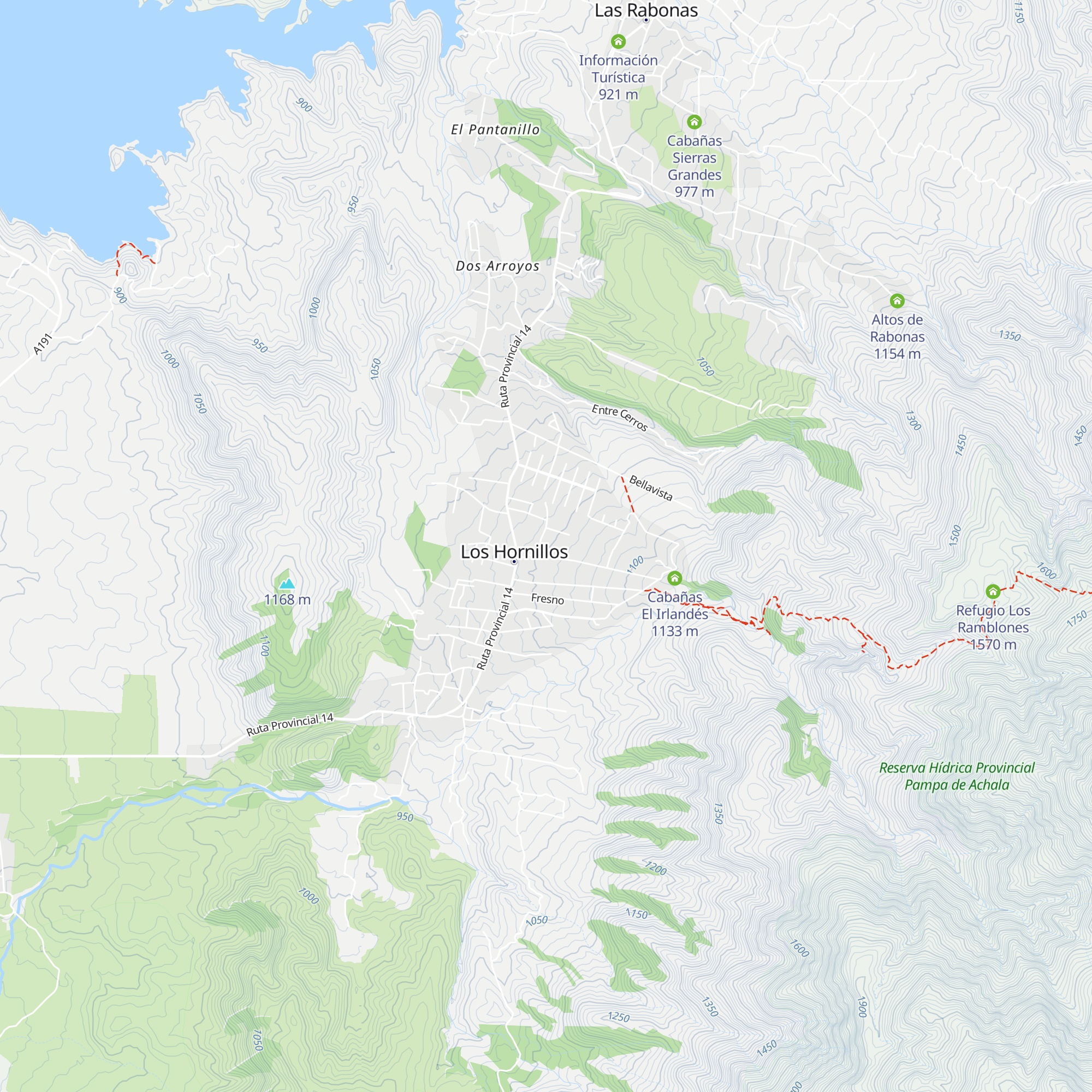 Cabañas Goli map