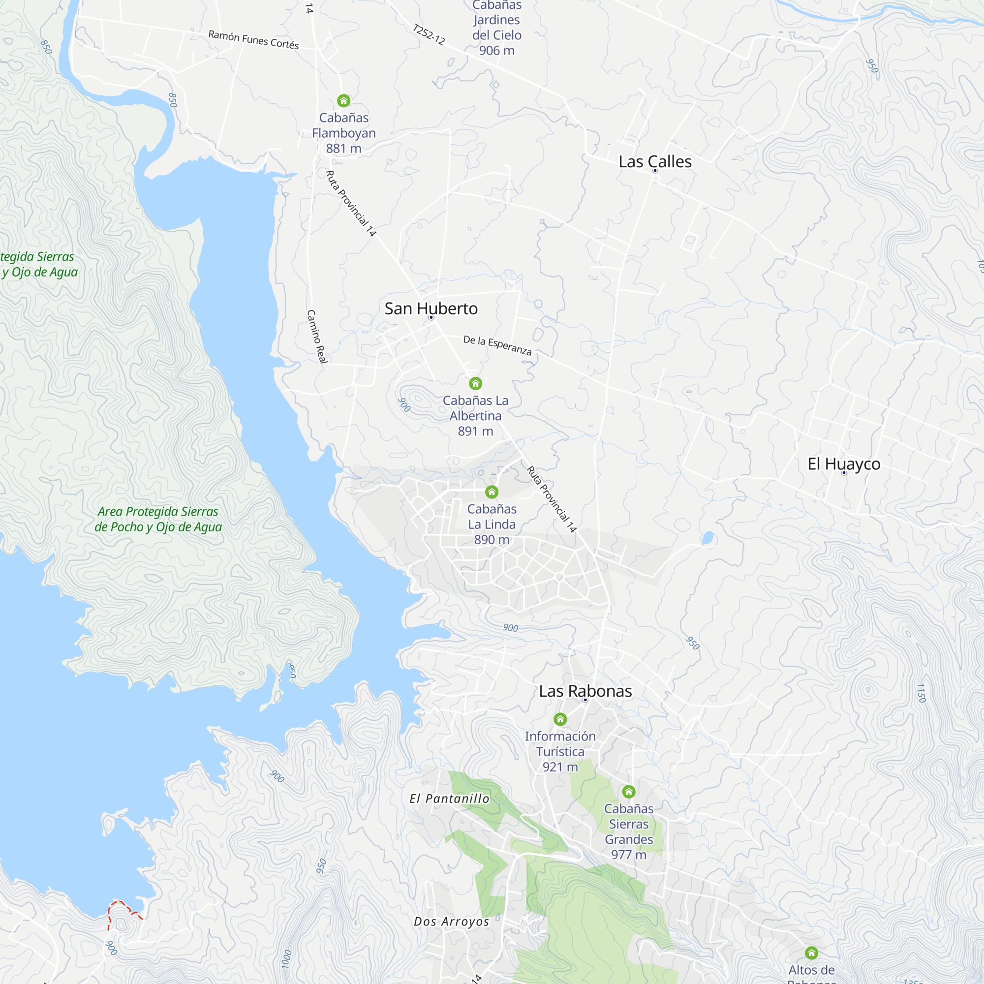 Cabañas La Linda map