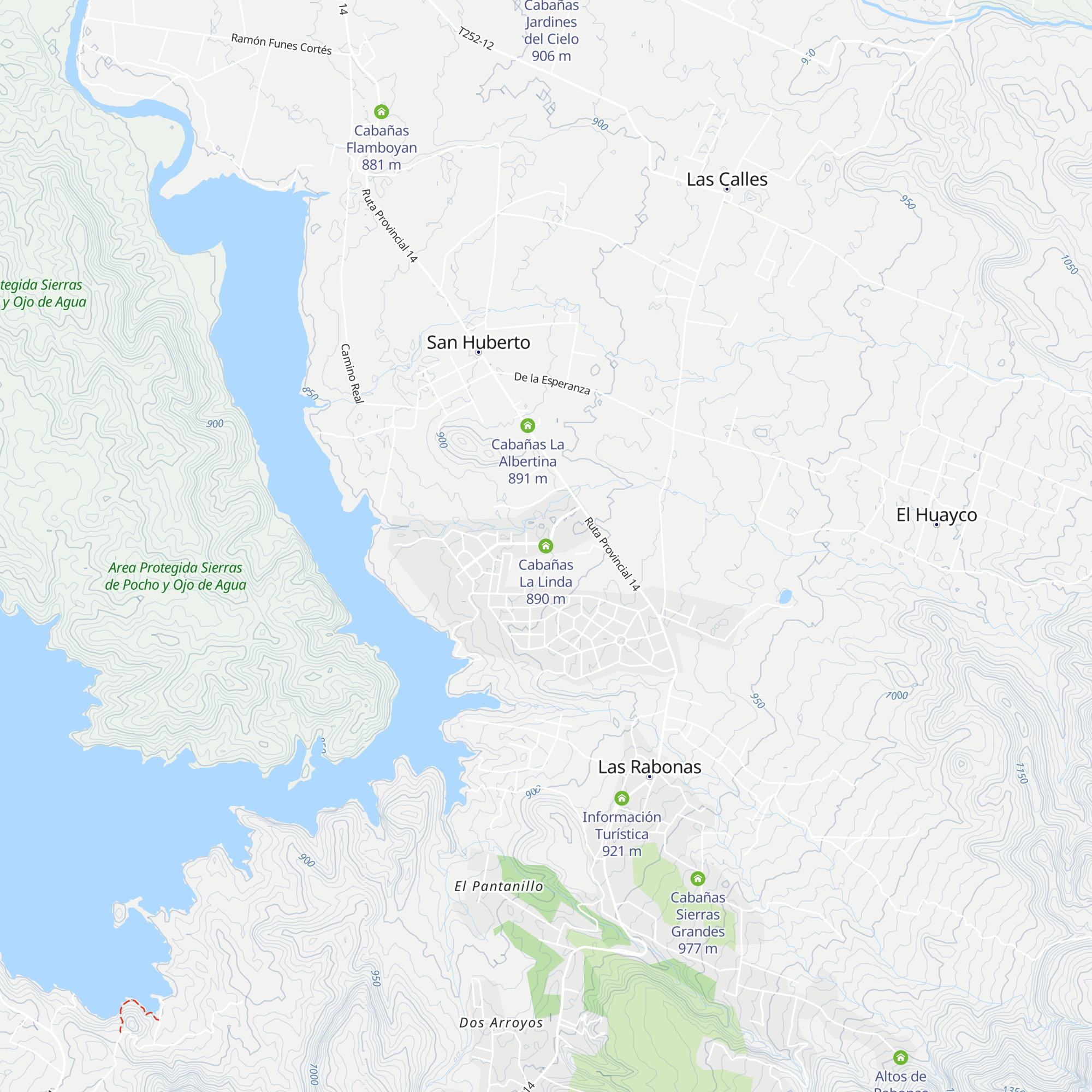 Cabañas La Linda map