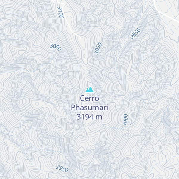 Map of Cerro Phasumari