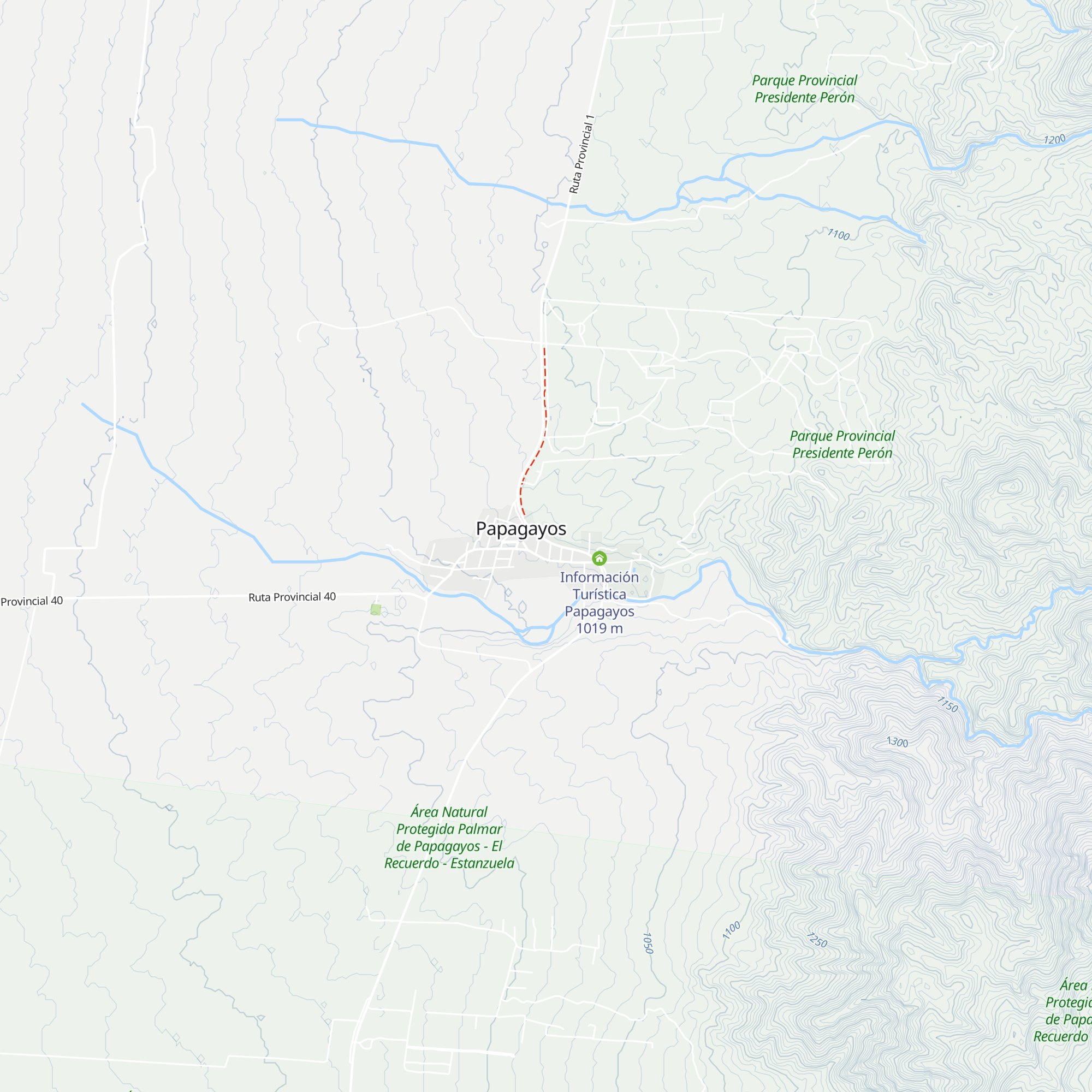 Cabañas Chacras de Palmares map