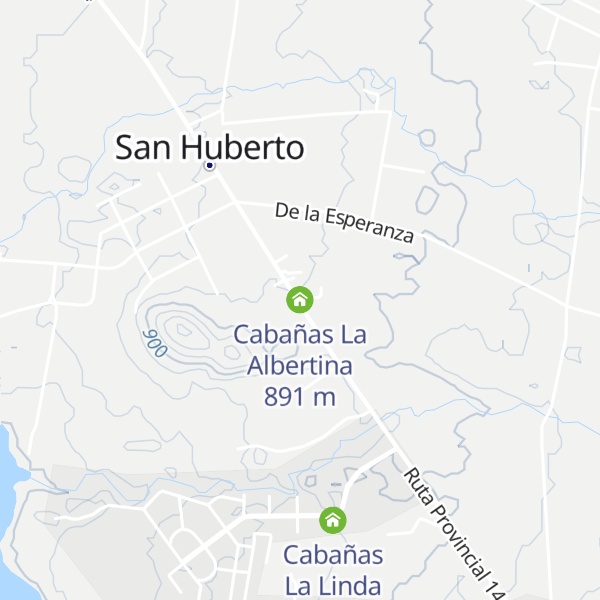Map of Cabañas La Albertina