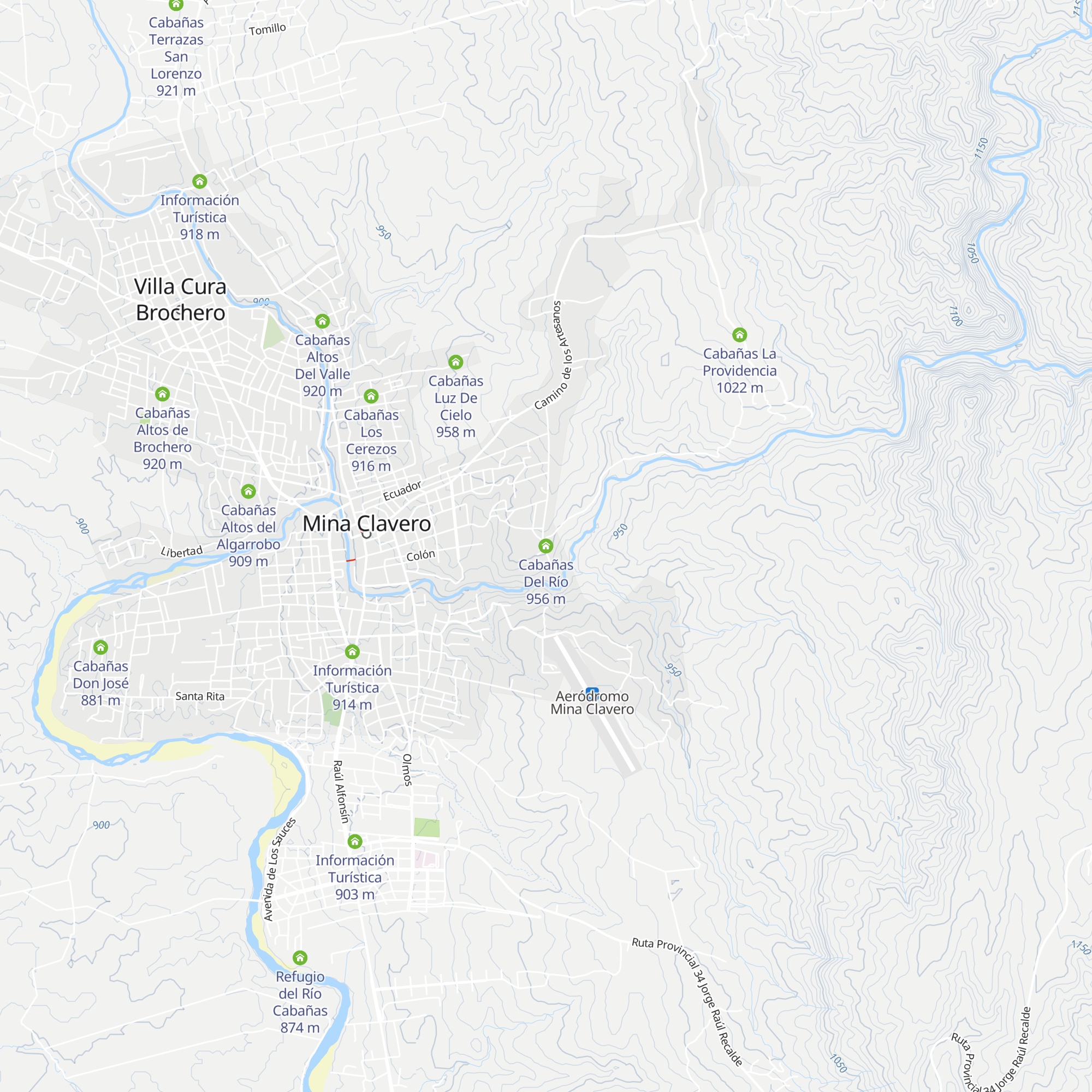 Cabañas Del Río map