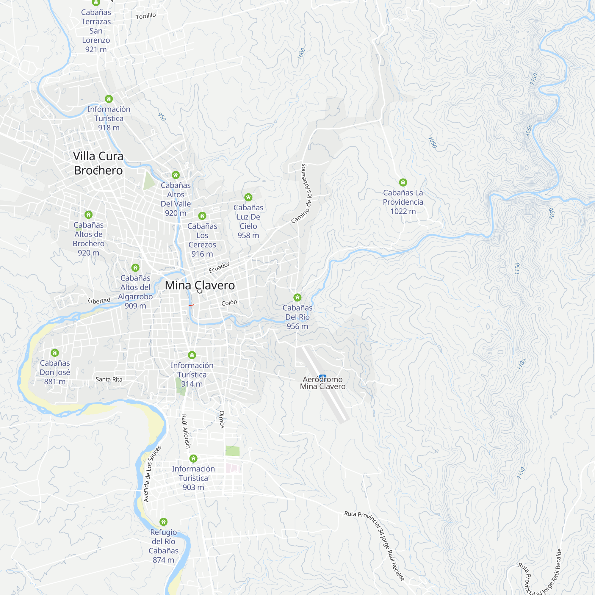 Cabañas Del Río map