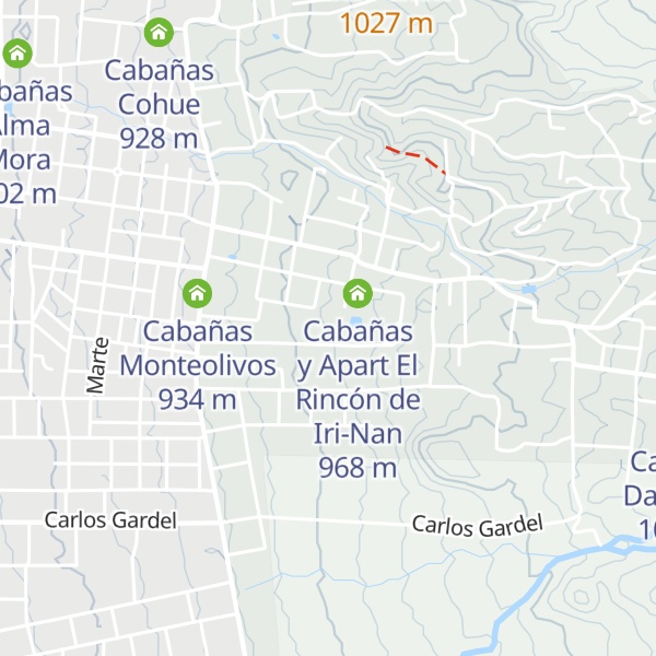 Map of Cabañas de Troncos La Laguna