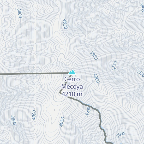 Map of Cerro Mecoya