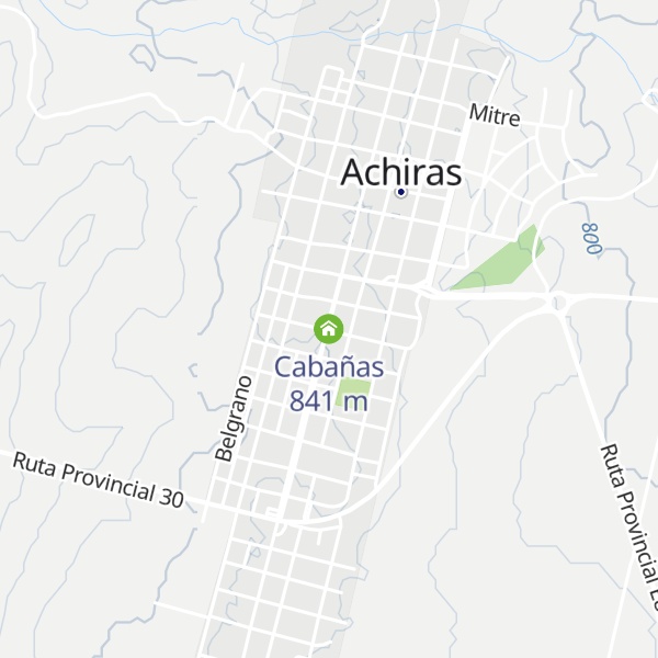 Map of Cabañas