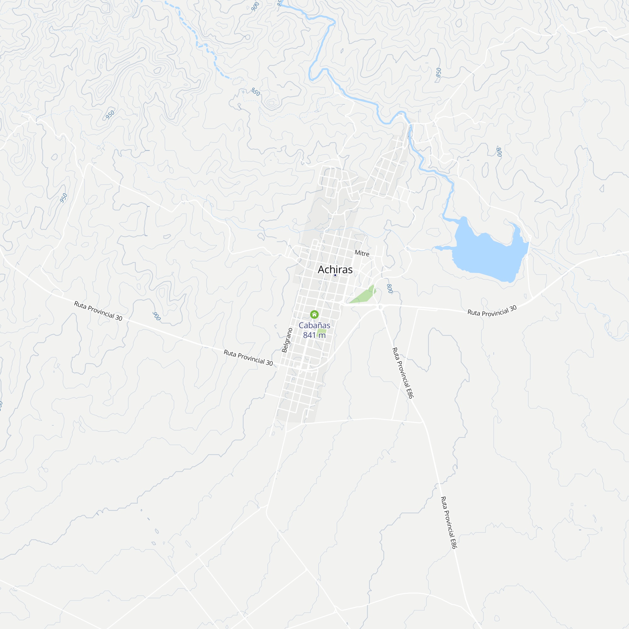Cabañas map