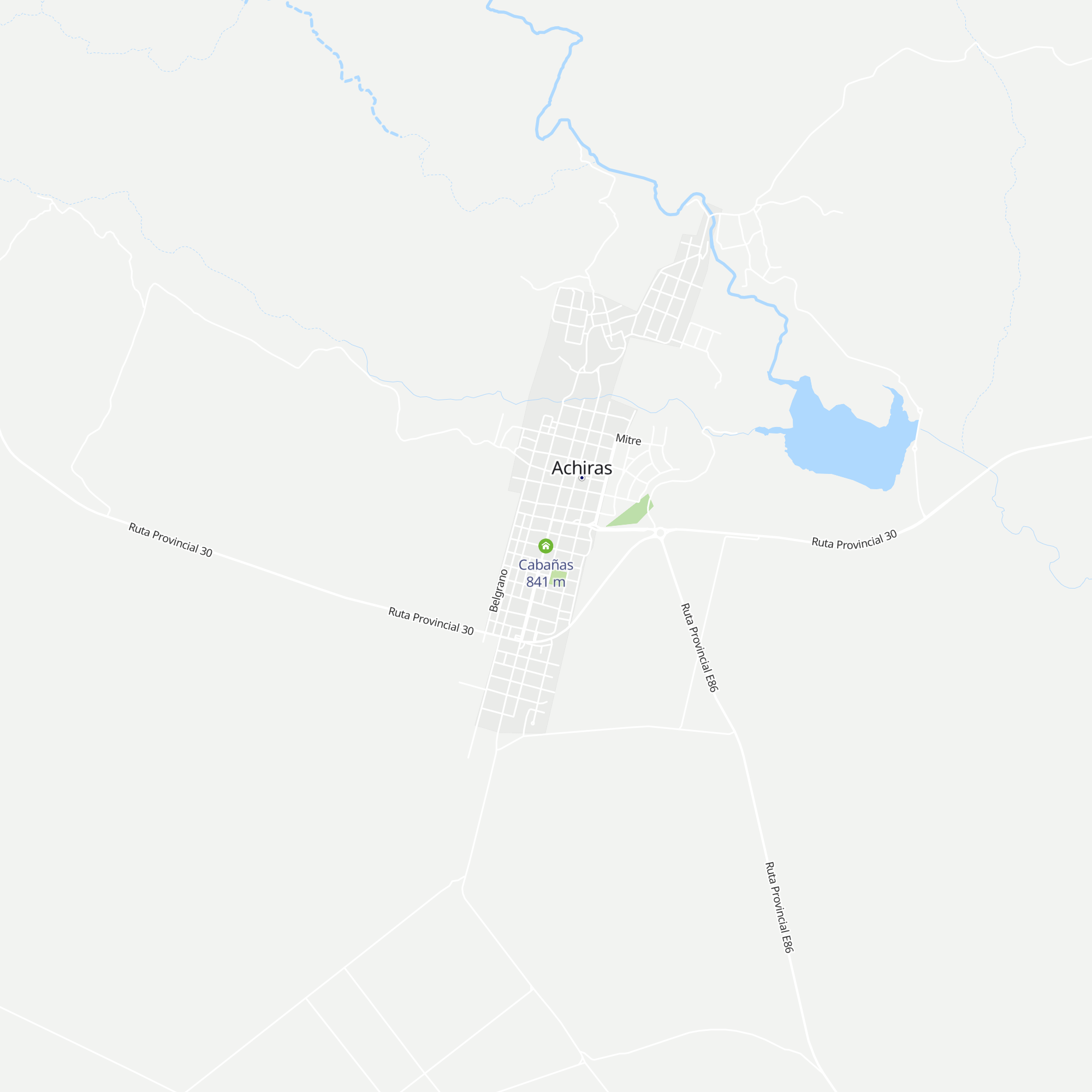 Cabañas map