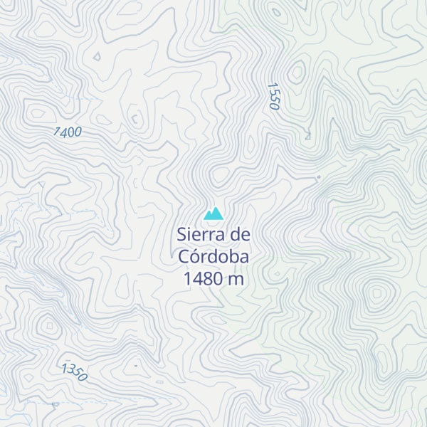 Map of Sierra de Córdoba