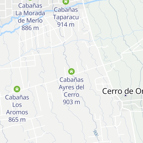 Map of Cabañas Ayres del Cerro