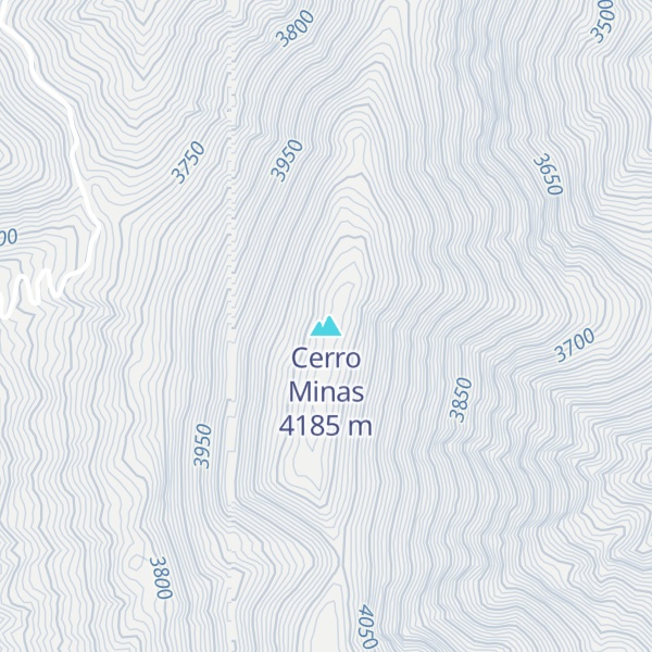 Map of Cerro Minas