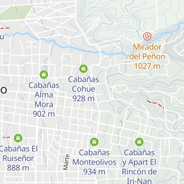 Map of Cabañas Samana Huasi