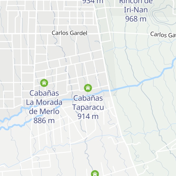 Map of Cabañas Taparacu
