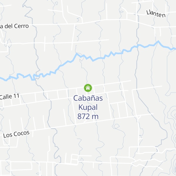 Map of Cabañas Kupal