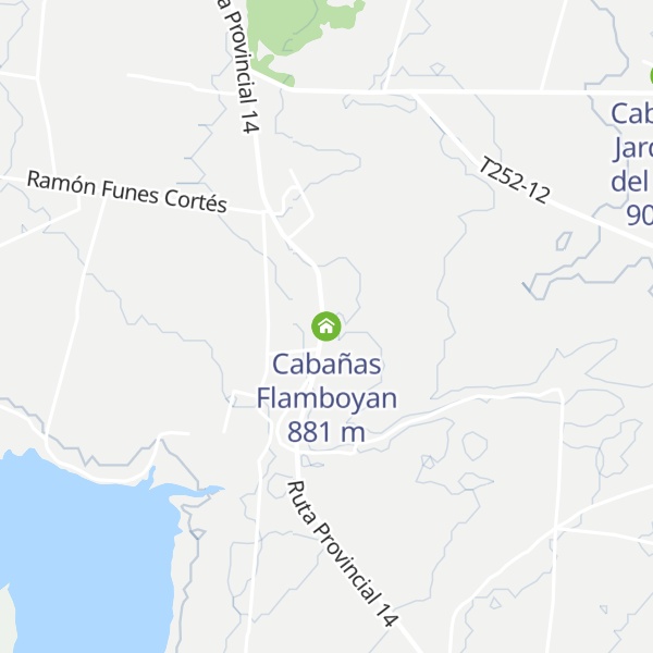 Map of Cabañas Flamboyan