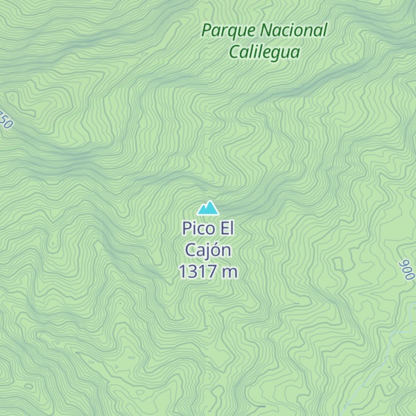 Map of Pico El Cajón