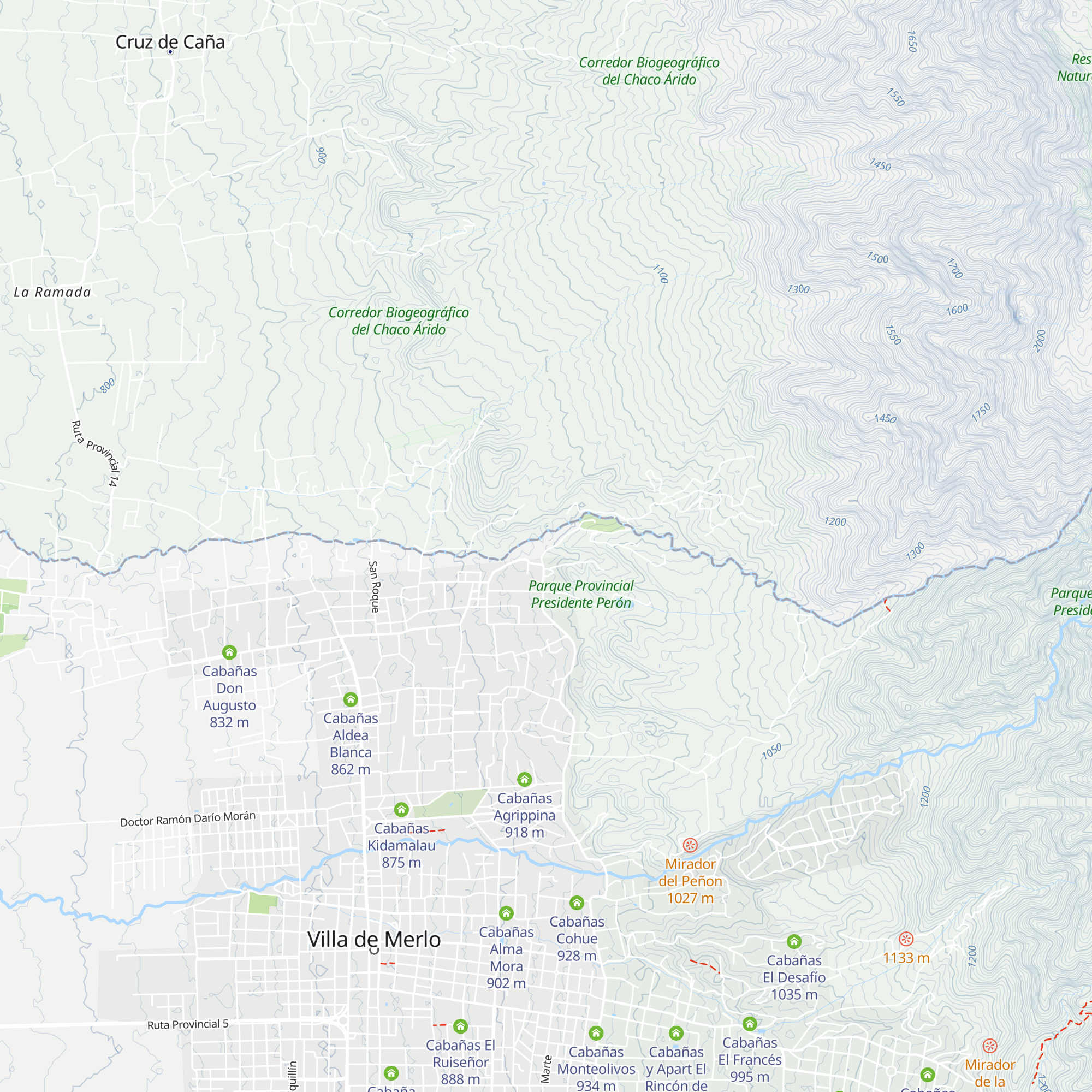 Cabañas Lynch map