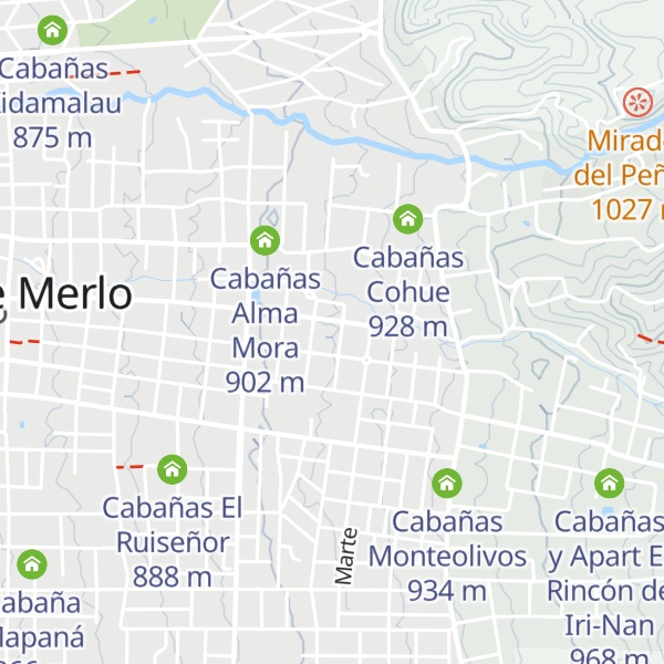 Map of Cabañas El Jacarandá
