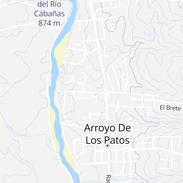 Map of Cabañas Yerba Buena