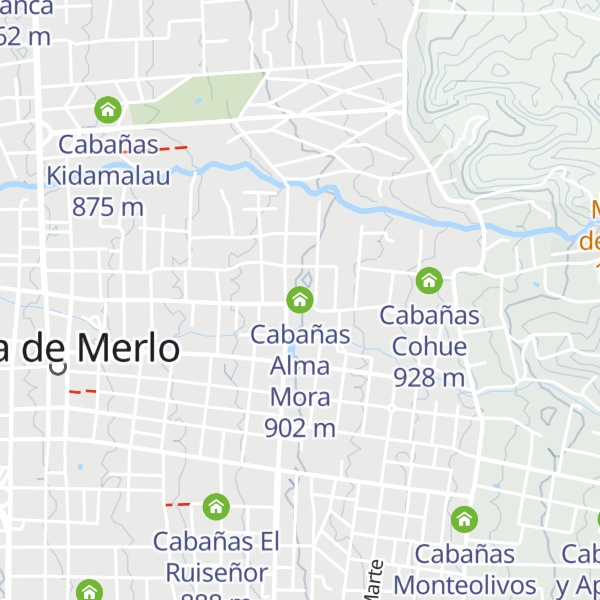 Map of Cabañas Alma Mora