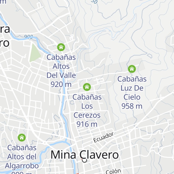 Map of Cabañas Los Cerezos