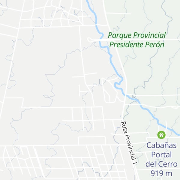 Map of Cabañas calma chicha