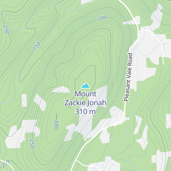 Map of Mount Zackie Jonah