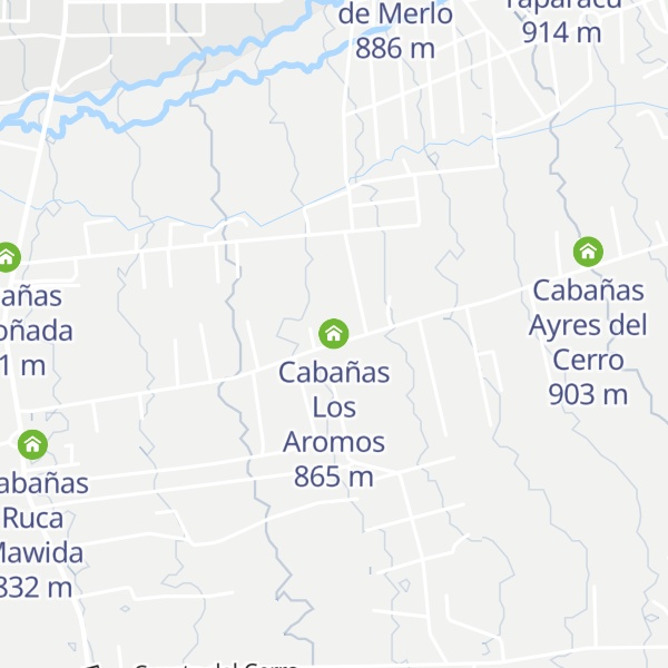 Map of Cabañas Los Aromos