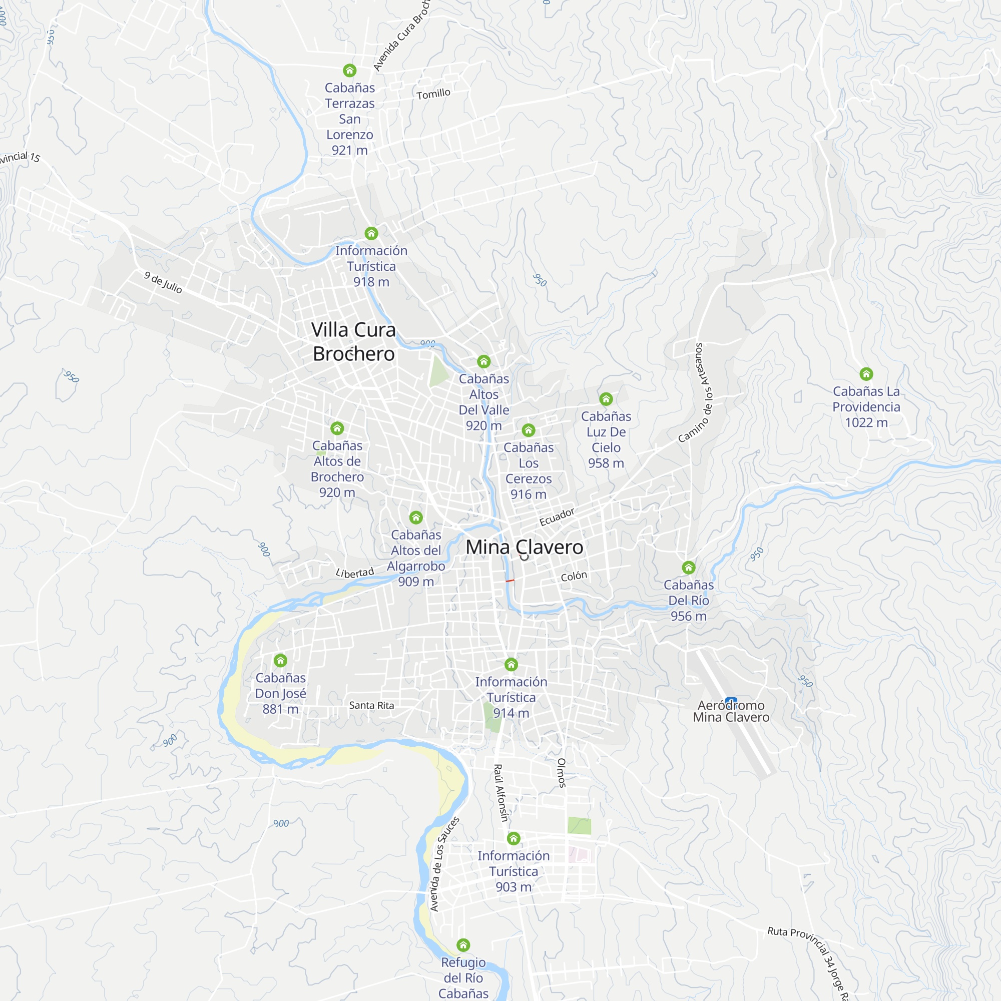 Cabañas Navira map