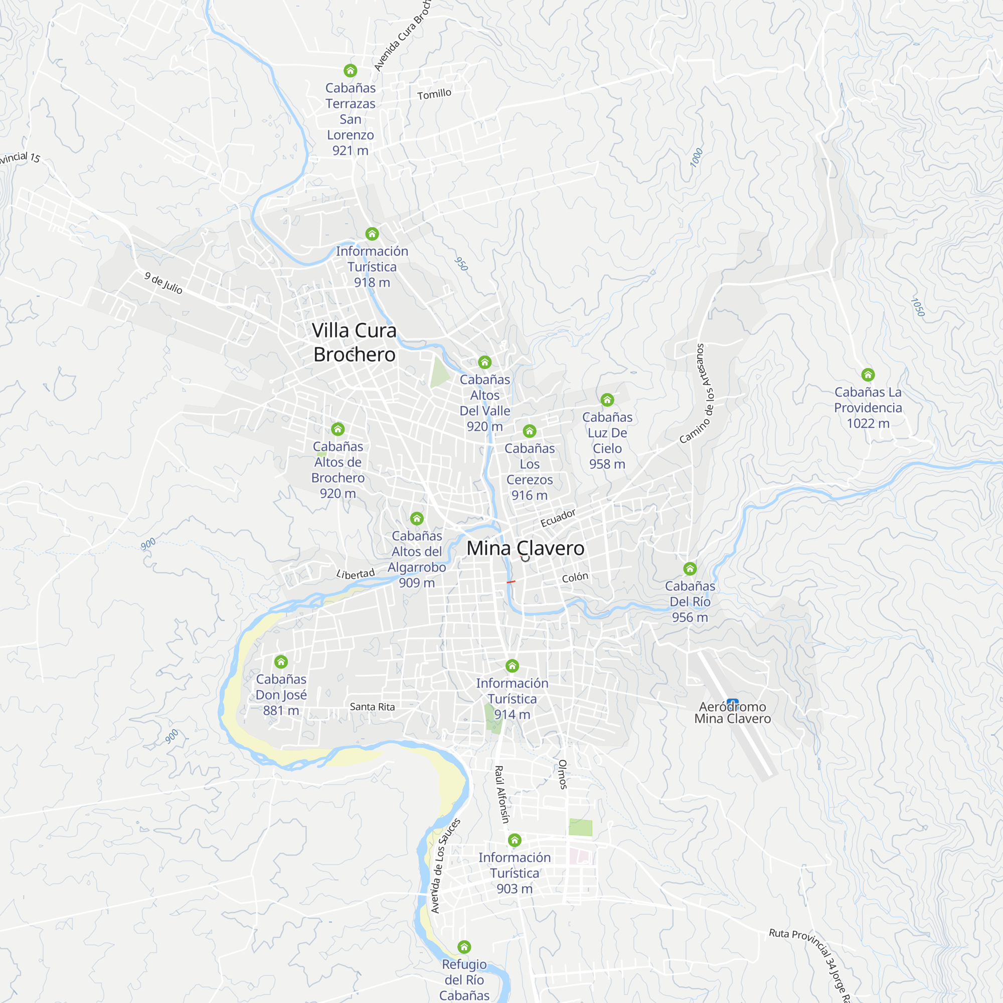 Cabañas Navira map