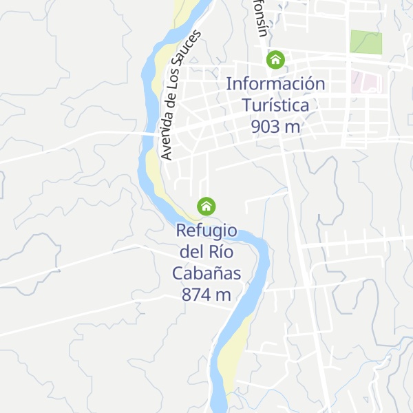 Map of Refugio del Río Cabañas