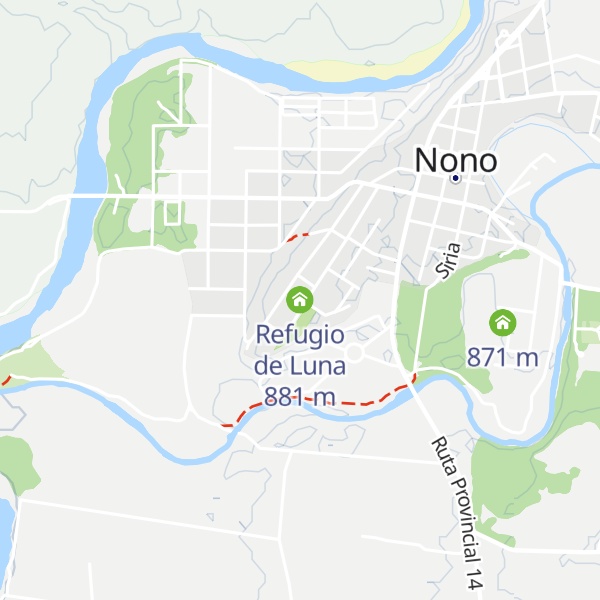 Map of Refugio de Luna