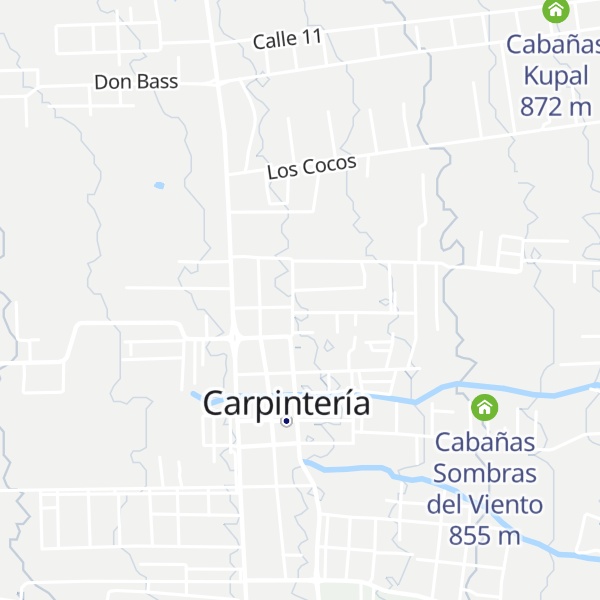 Map of Cabañas Angeland