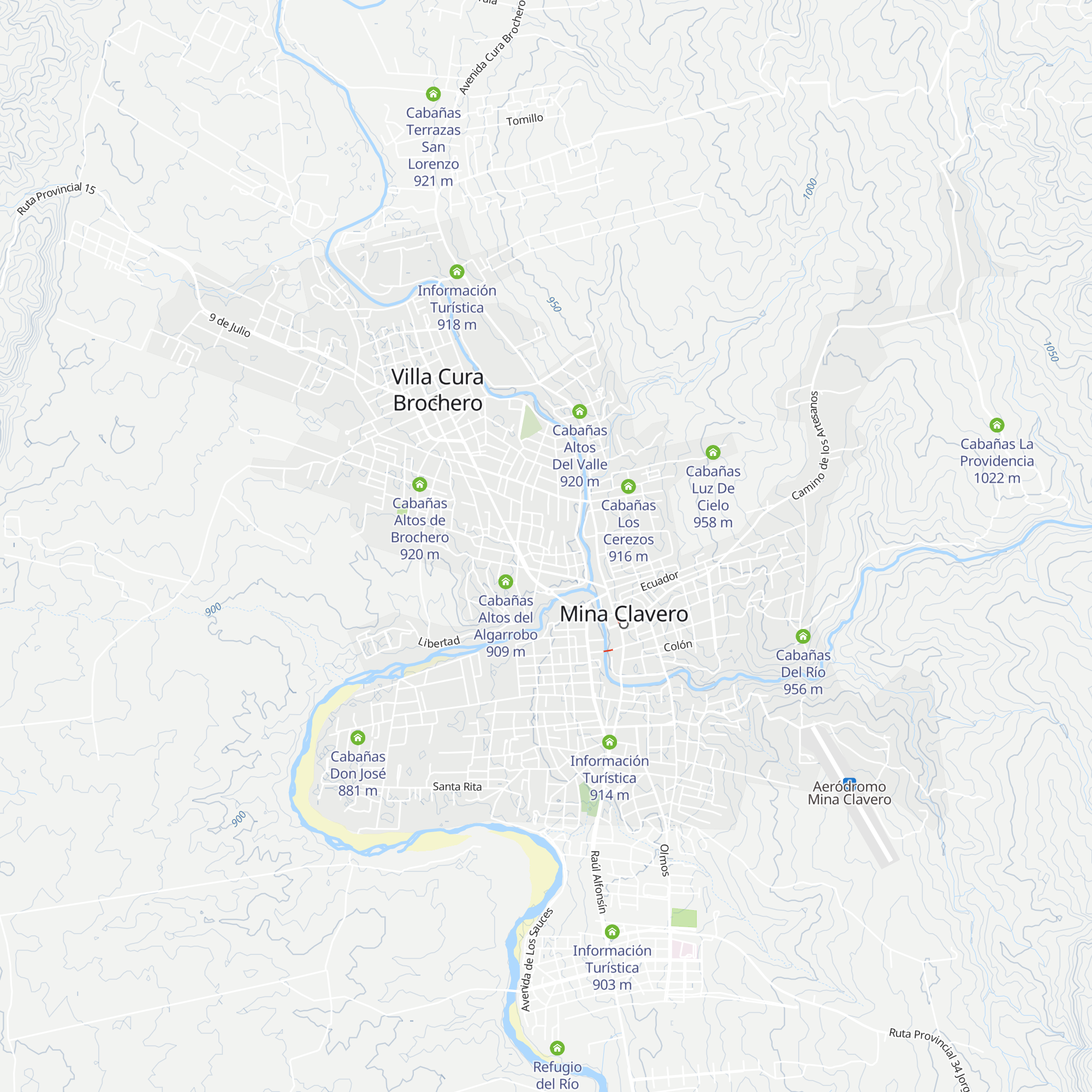 Cabañas Yunyay map