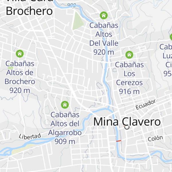 Map of Cabañas Yunyay