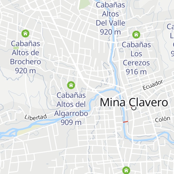 Map of Cabañas Cumbre del Sol