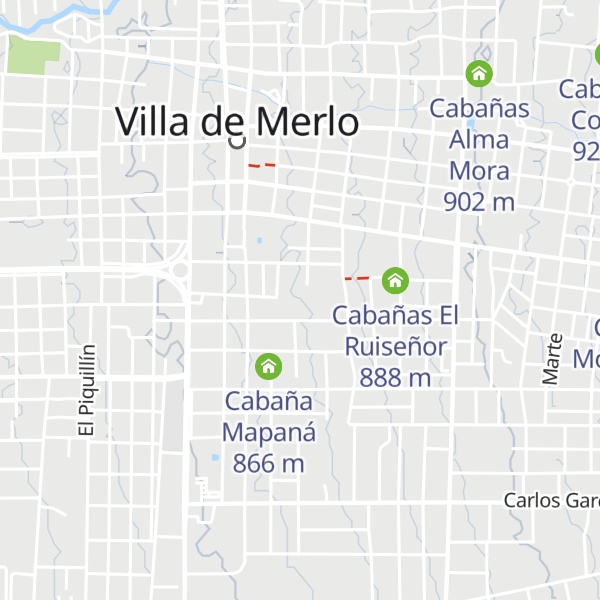 Map of Cabañas Nona Olga