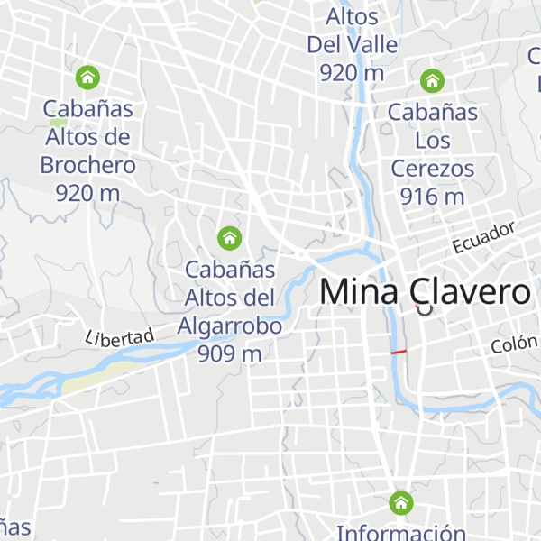 Map of Cabañas Hojas de Campo