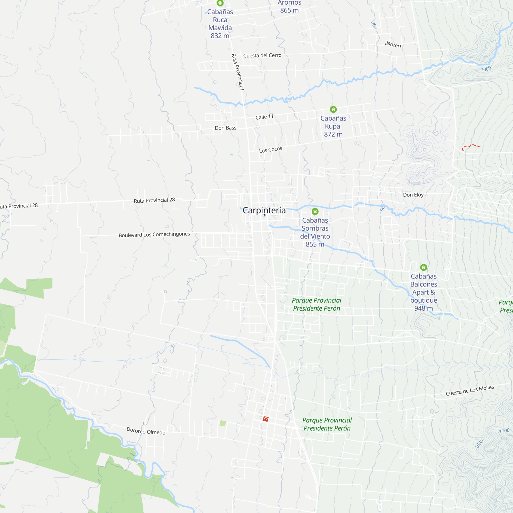 Cabañas Ioká Ioká map