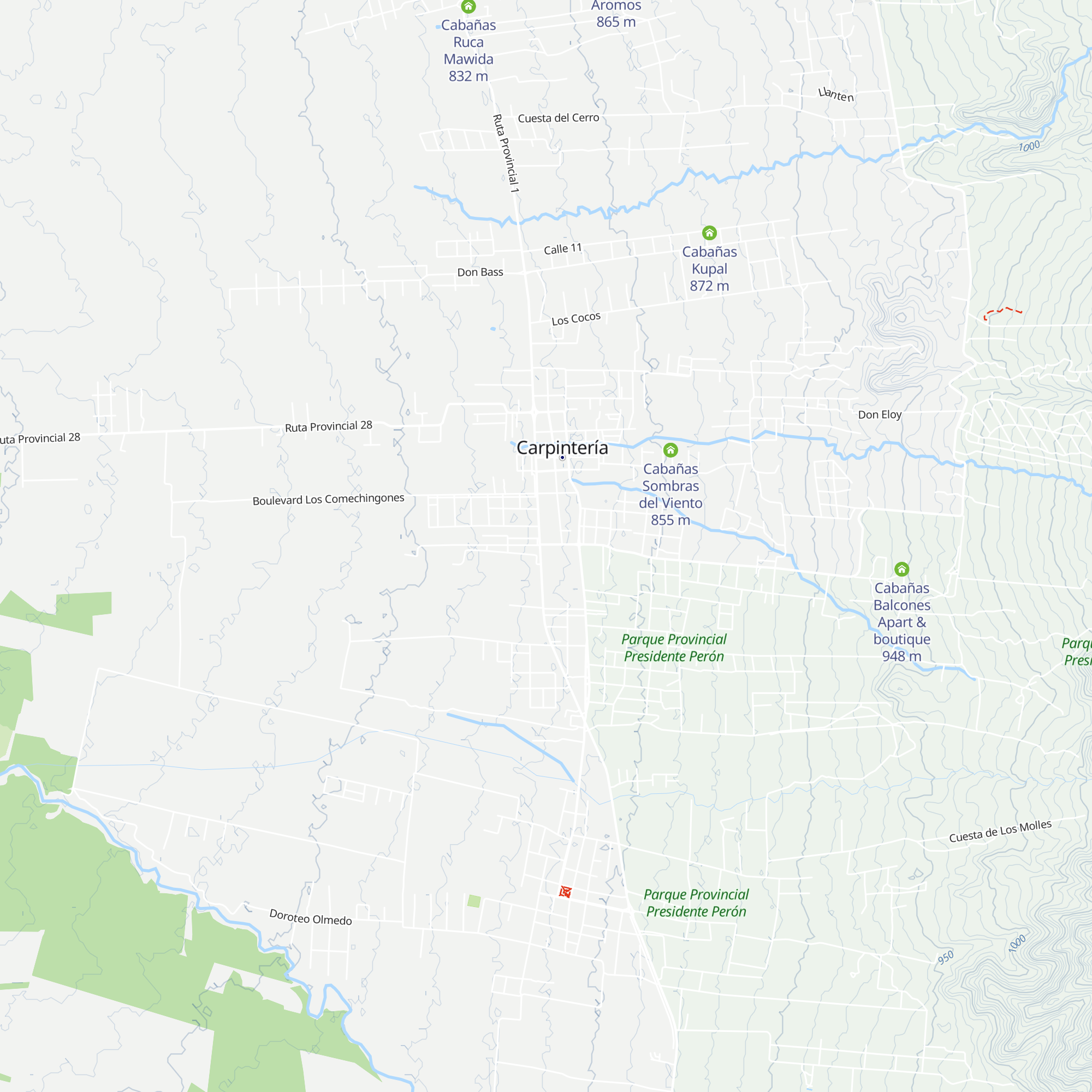Cabañas Ioká Ioká map