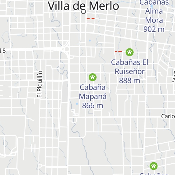 Map of Cabañas La Belén