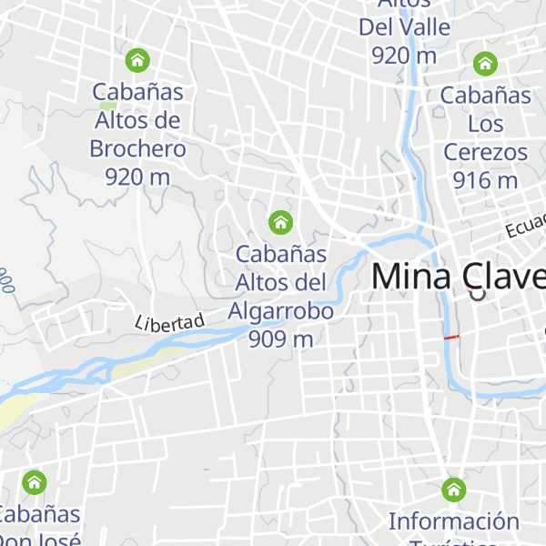 Map of Cabañas Altas Cumbres