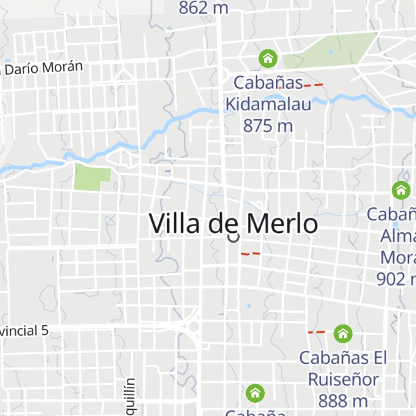Map of Cabañas Altos del Centro