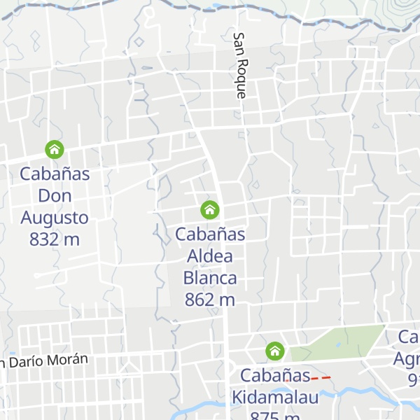Map of Cabañas Aldea Blanca
