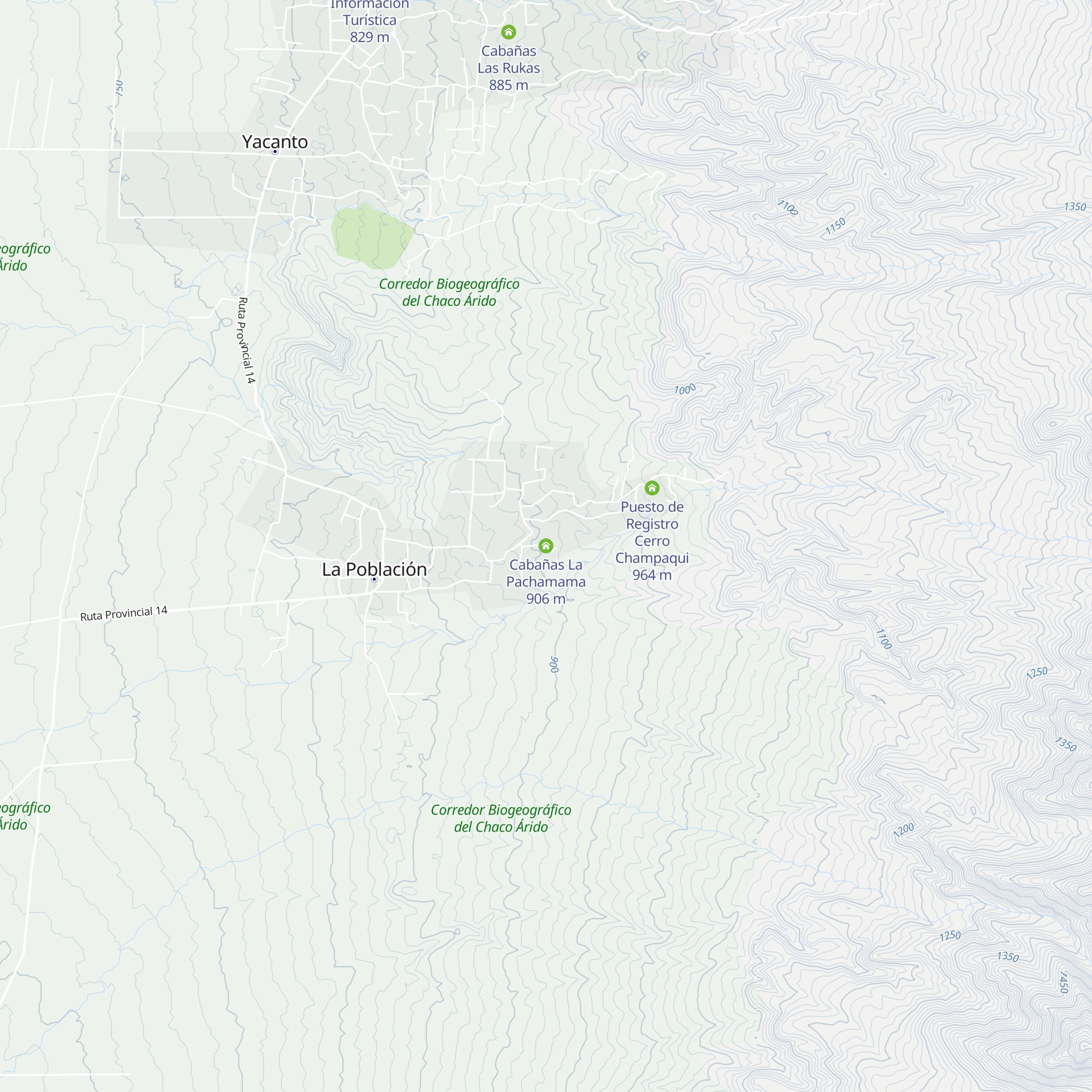 Cabañas La Pachamama map
